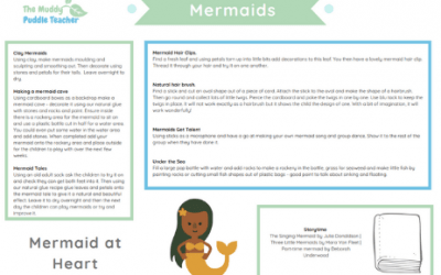 *FREE*Early Years outdoors mermaids ideas pack