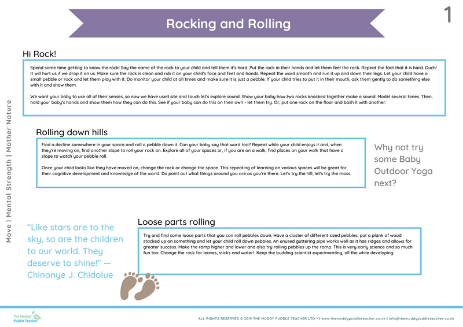 Early Years developing rolling skills