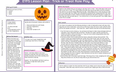 Halloween Trick or Treat Lesson Plan