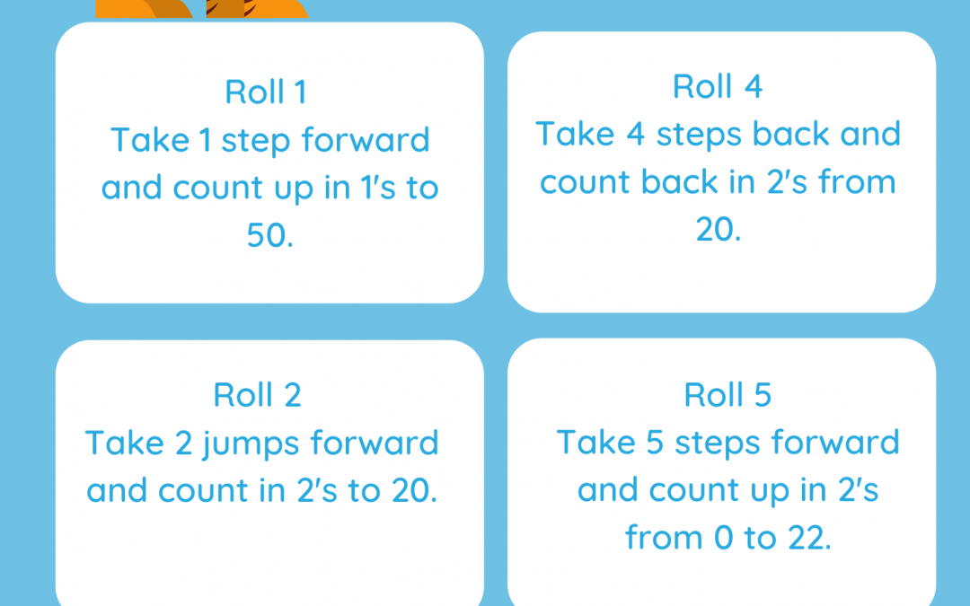 Board Game Counting in 2’s & 1’s