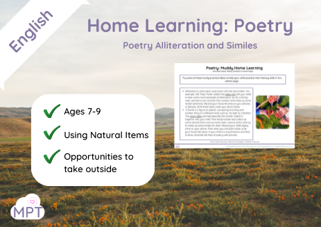 Poetry Alliteration and Similes (Home Learning)