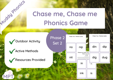 Chase me Chase me Outdoor Phonics Game (Ph2 Set2)