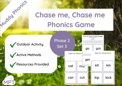 Chase me Chase me Outdoor Phonics Game (Ph2 Set3)