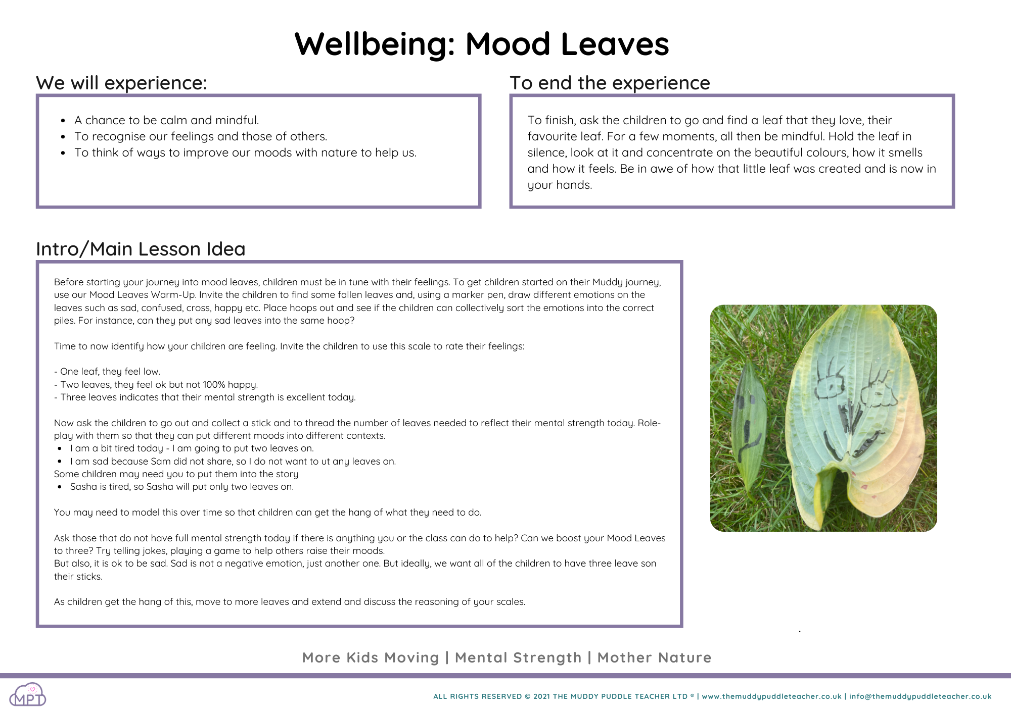 Wellbeing: Mood Leaves